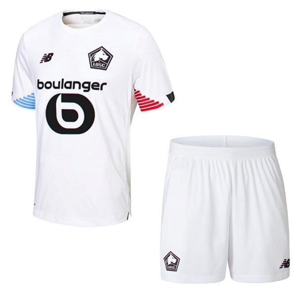 Camiseta Lille 3ª Kit Niños 2020 2021 Blanco